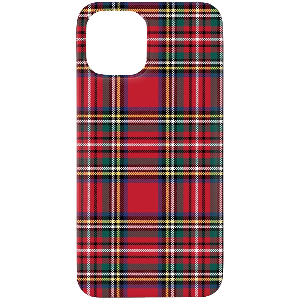 Royal Stewart Tartan Style Repeat Perfect for Christmas Phone Case, Slim Case, Matte, iPhone 12 Pro Max, Red