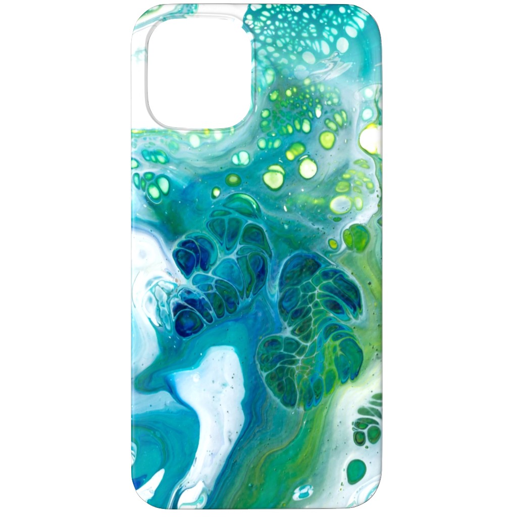 Acrylic Flow Phone Case, Slim Case, Matte, iPhone 12 Pro Max, Green, Hurricane