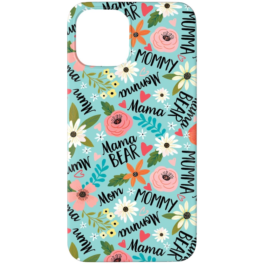 Mom's the Word - Multi Phone Case, Slim Case, Matte, iPhone 12 Pro Max, Blue, True Blue