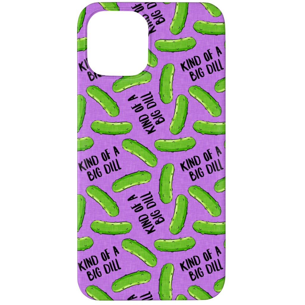 Kind of a Big Dill - Pickles - Purple Phone Case, Silicone Liner Case, Matte, iPhone 12 Pro, Purple