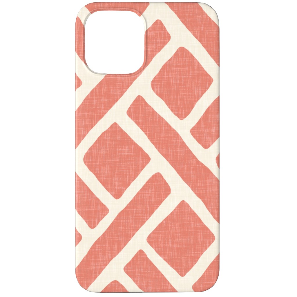 Savannah Trellis Phone Case, Silicone Liner Case, Matte, iPhone 12 Pro, Pink, Pueblo