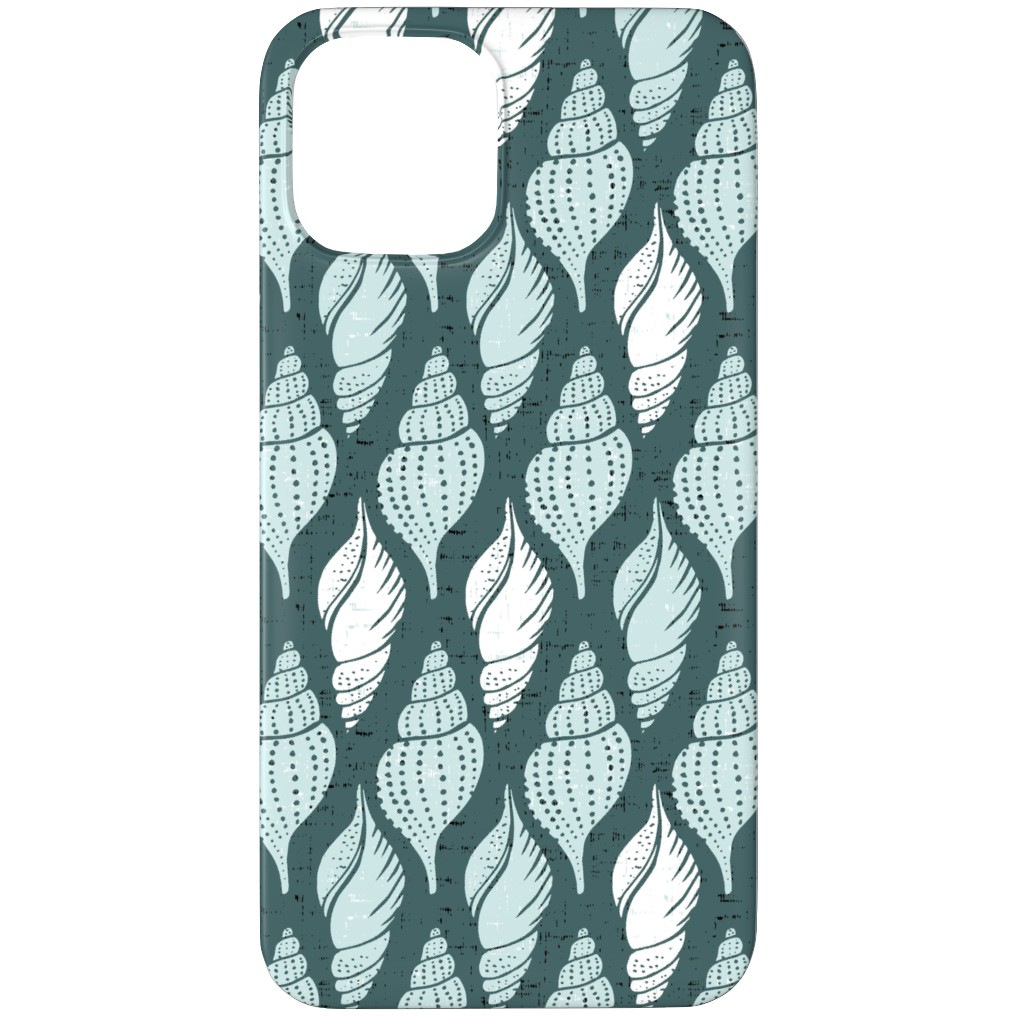 Beachcomber Summer - Mint Phone Case, Silicone Liner Case, Matte, iPhone 12 Pro, Blue, True Blue