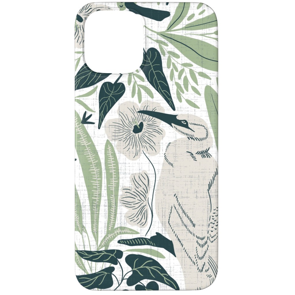 Tropical Hawaiian Dreams Phone Case, Slim Case, Matte, iPhone 12 Pro, Green, Smoke