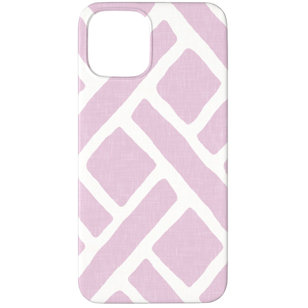 Savannah Trellis Phone Case, Slim Case, Matte, iPhone 12 Pro, Purple, Pansy