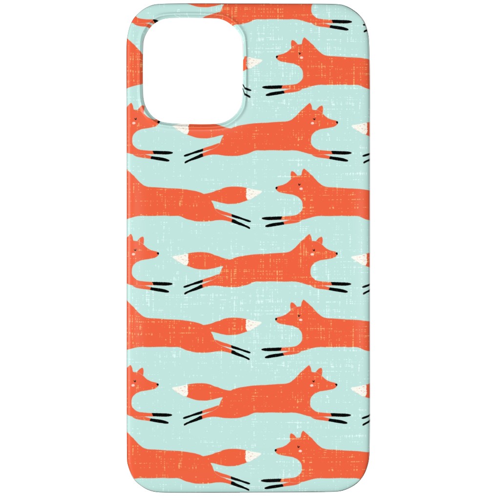 Little Orange Fox - Orange and Green Phone Case, Slim Case, Matte, iPhone 12 Pro, Orange, Orange