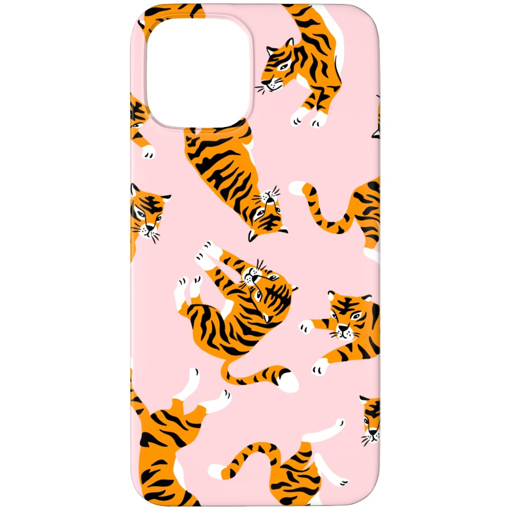 Tigers - Pink Phone Case, Slim Case, Matte, iPhone 12 Pro, Pink