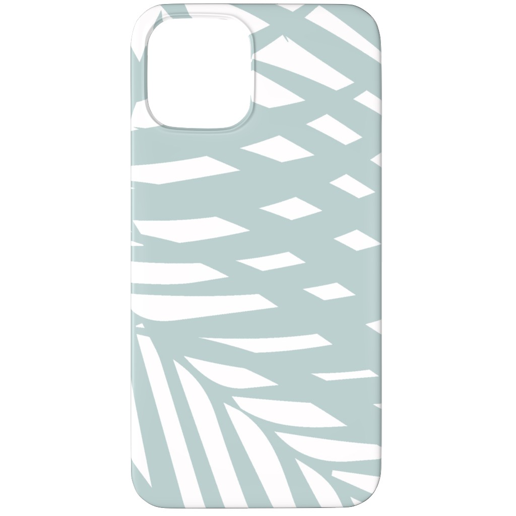 Fronds - Palladian Blue Phone Case, Slim Case, Matte, iPhone 12 Pro, Blue, True Blue