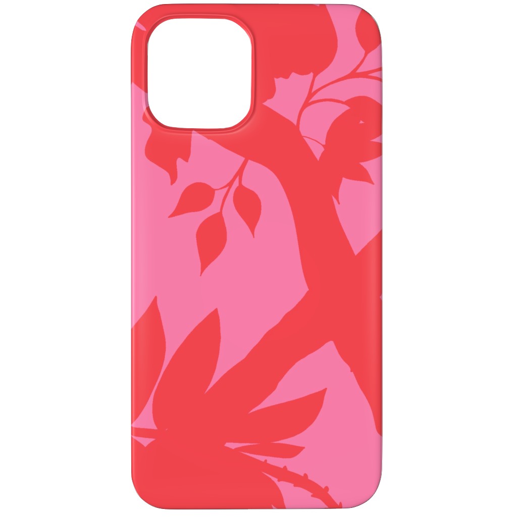Peony Brand Mural - Pink Phone Case, Slim Case, Matte, iPhone 12 Pro, Pink