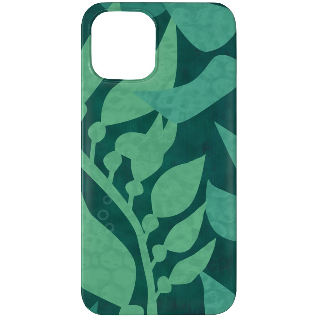 Mermaid Wonderland Kelp - Green Phone Case, Slim Case, Matte, iPhone 12 Pro, Green, Classic Green