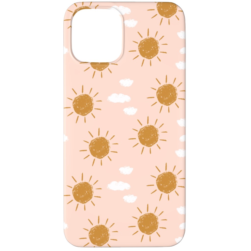 Little Golden Sun - Pink Phone Case, Slim Case, Matte, iPhone 12 Pro, Pink