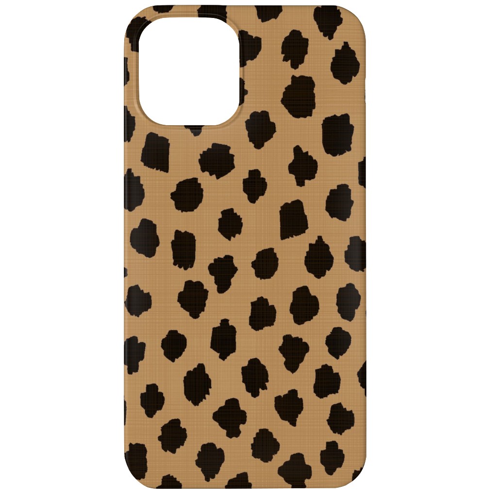 Cheetah Spots - Brown Phone Case, Silicone Liner Case, Matte, iPhone 12, Brown