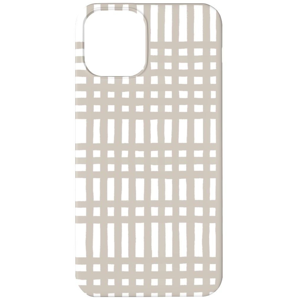 Loose Weave Phone Case, Silicone Liner Case, Matte, iPhone 12, Gray, Wheat