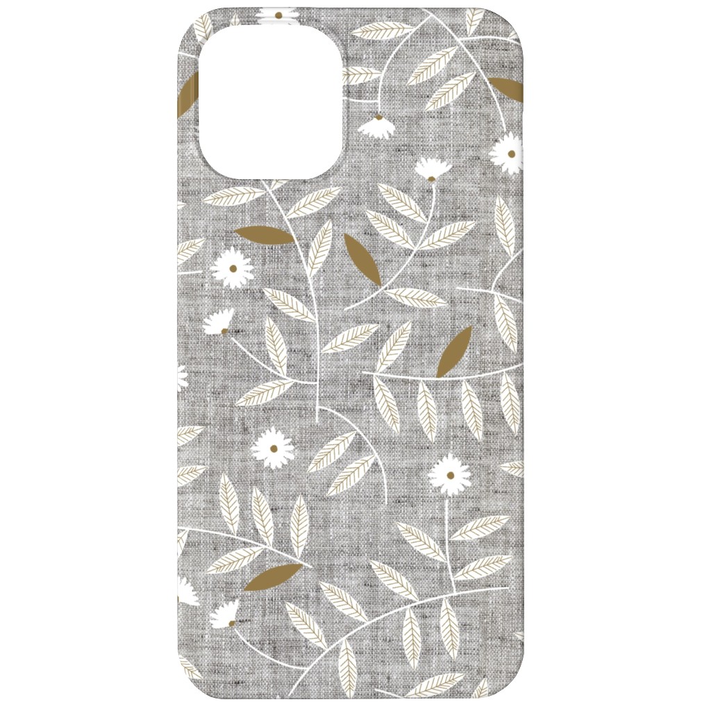 Darcy Phone Case, Silicone Liner Case, Matte, iPhone 12, Gray, Iron