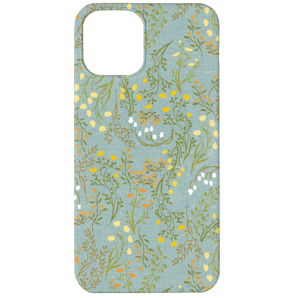 Summer Meadow Phone Case, Silicone Liner Case, Matte, iPhone 12, Green