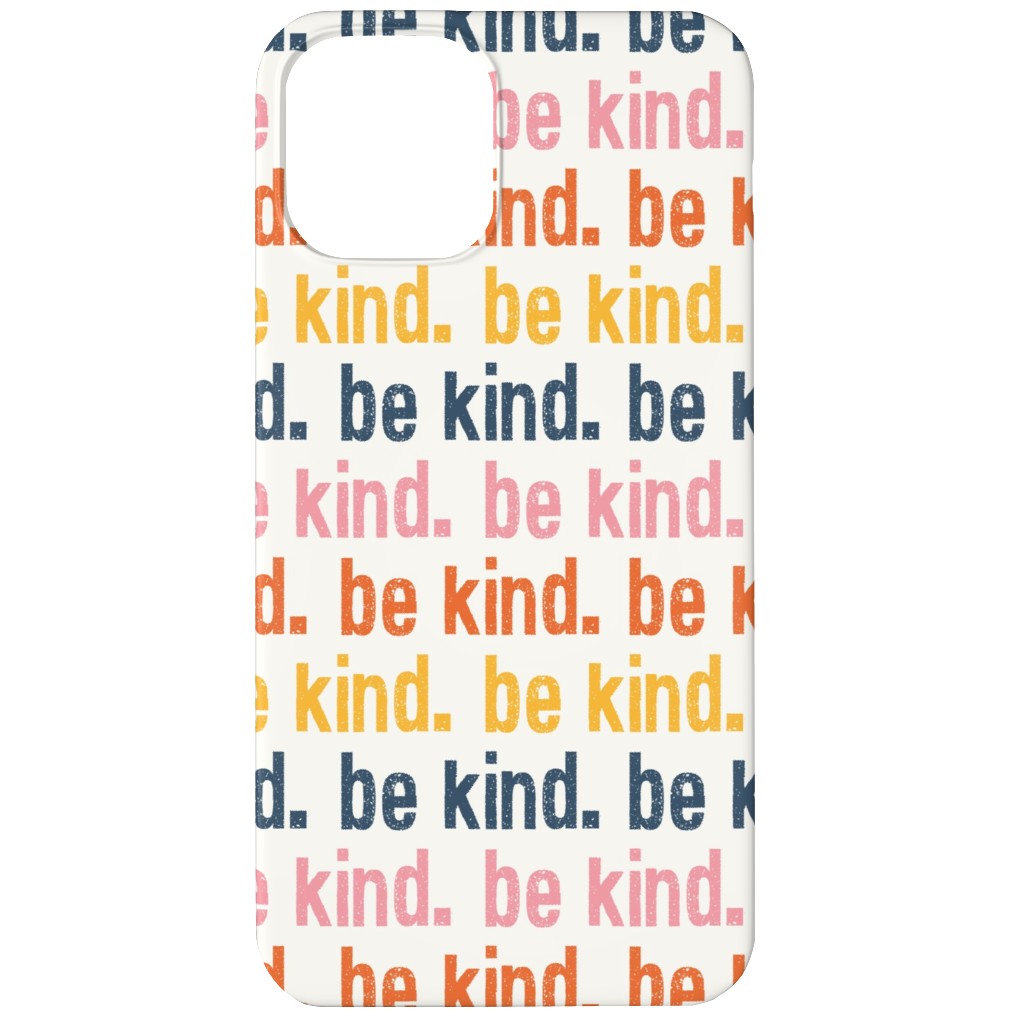 Be Kind - Multi Phone Case, Silicone Liner Case, Matte, iPhone 12, Multicolor