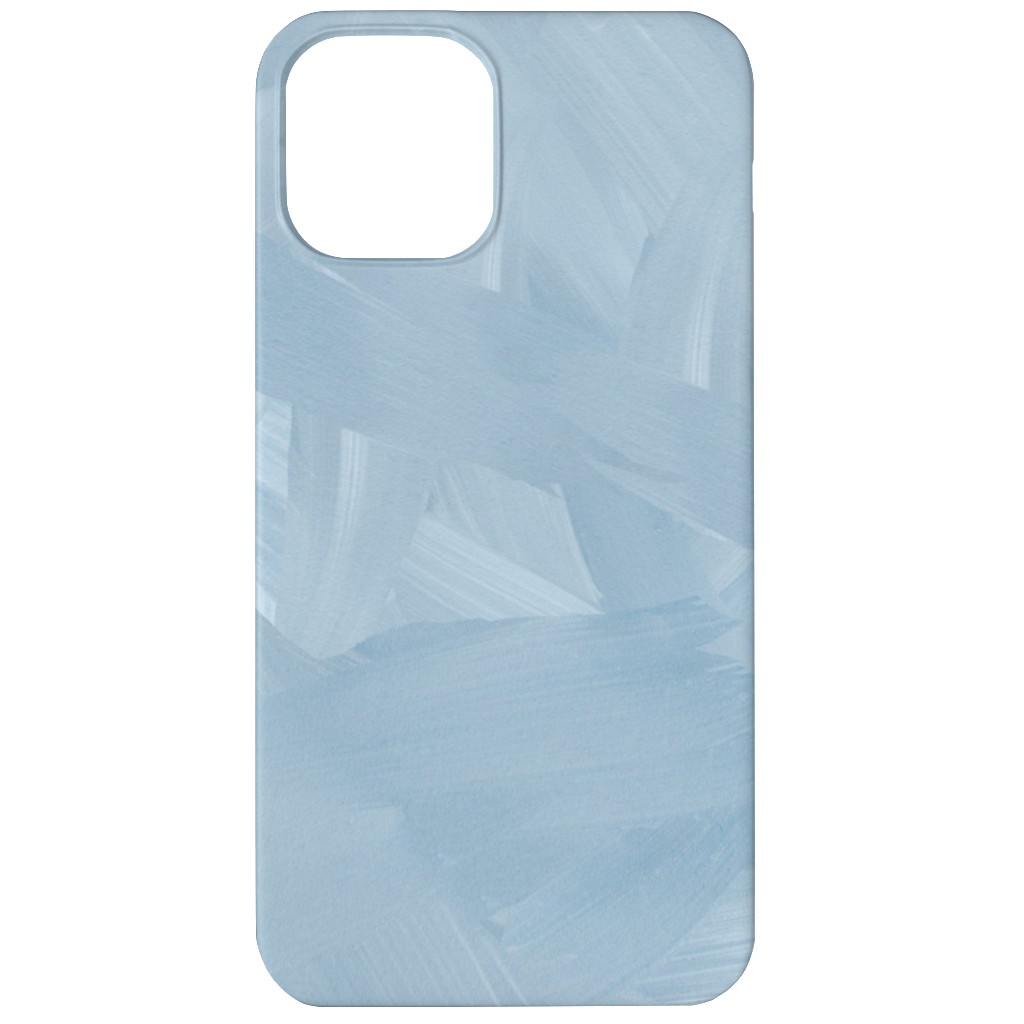 Brushstroke Wash - Light Blue Phone Case, Slim Case, Matte, iPhone 12, Blue, True Blue