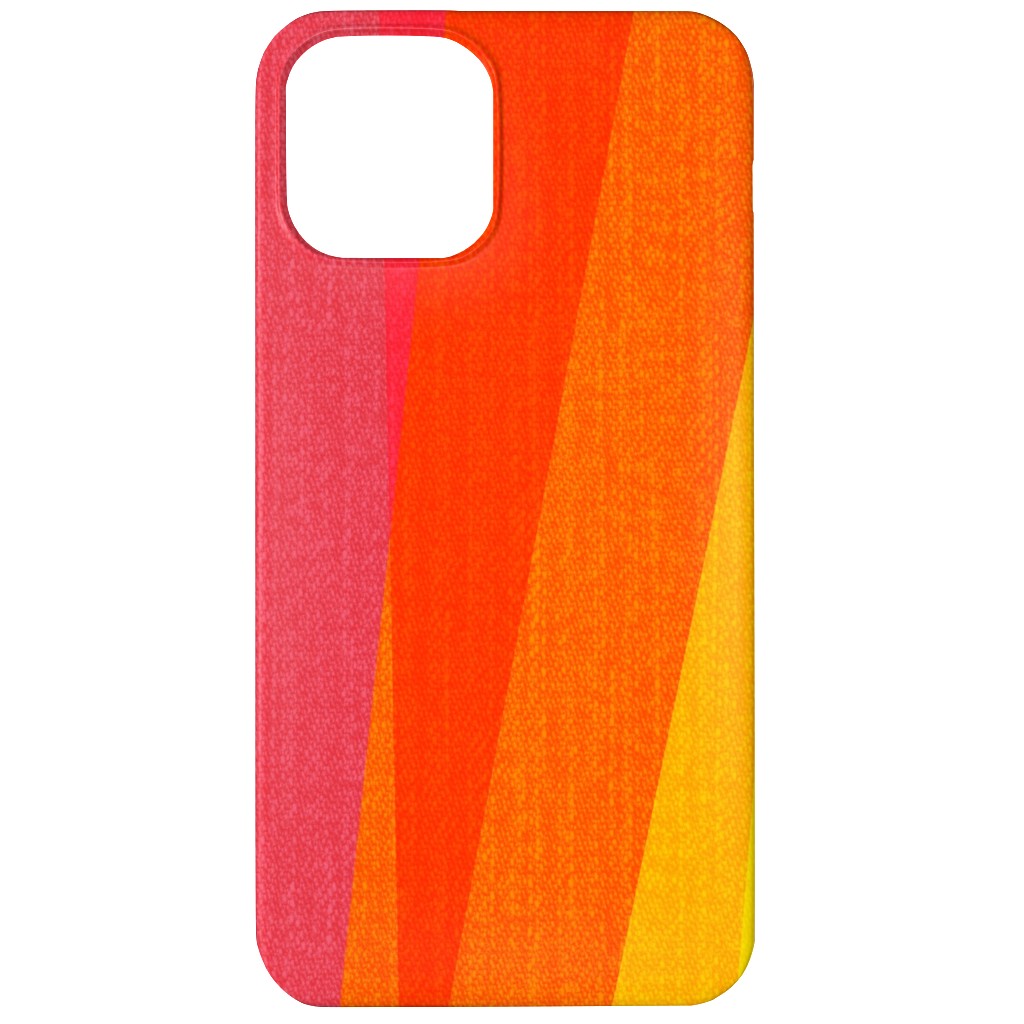 Geo Stripes Vertical - Multi Phone Case, Slim Case, Matte, iPhone 12, Multicolor