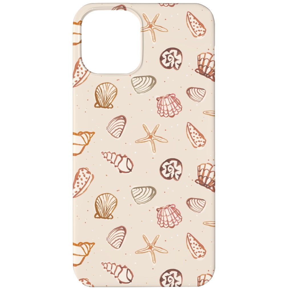 Painted Summer Beach Seashells Phone Case, Slim Case, Matte, iPhone 12, Multicolor