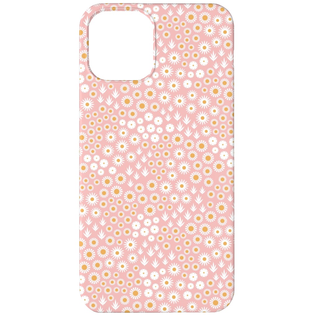 Ditsy Flowers - Pink Phone Case, Slim Case, Matte, iPhone 12, Pink