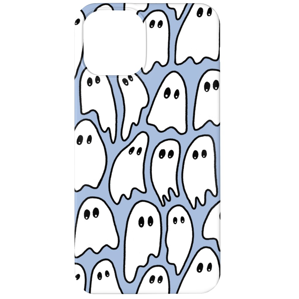 Ghosted Ghosts Phone Case, Slim Case, Matte, iPhone 12, Blue