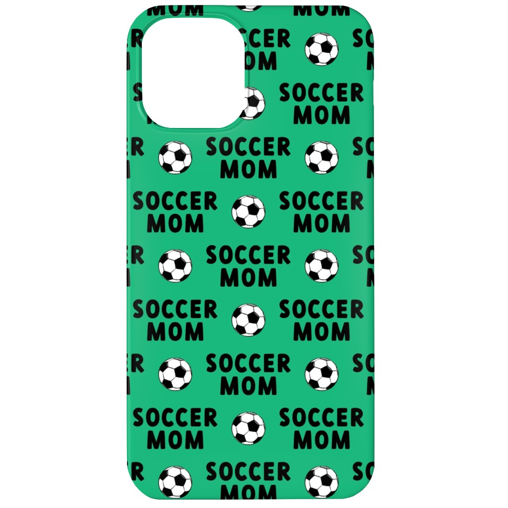 Soccer Mom - Green Phone Case, Slim Case, Matte, iPhone 12, Green