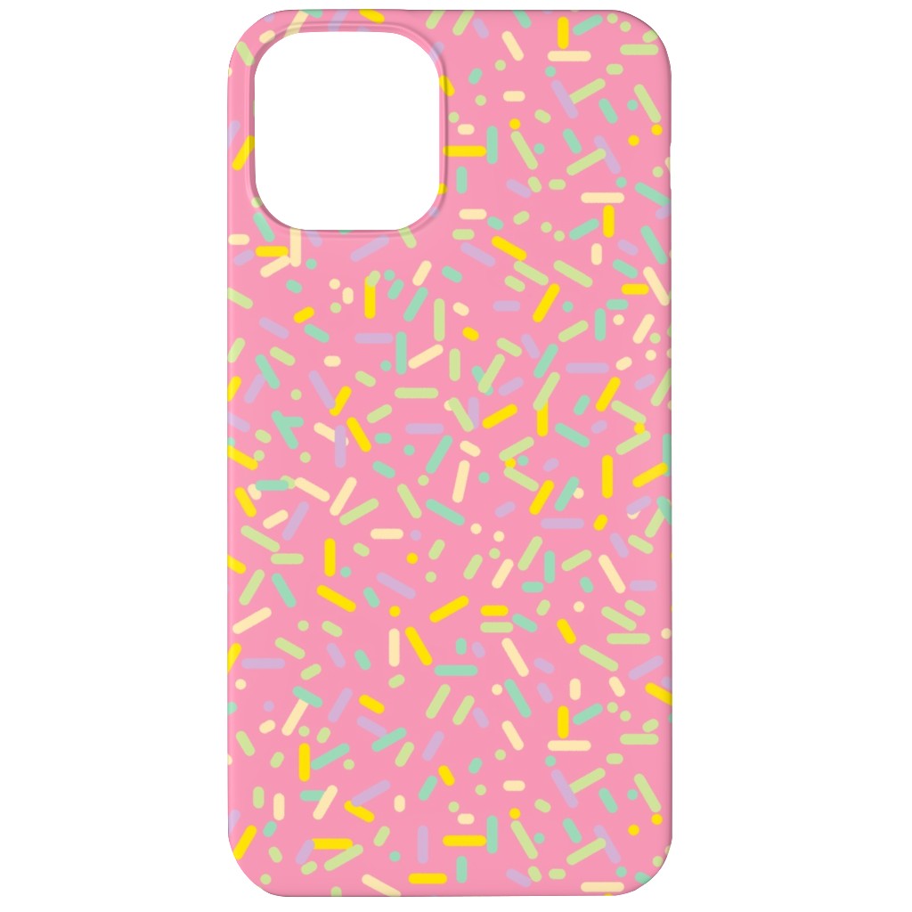 Sprinkles - Pink Phone Case, Slim Case, Matte, iPhone 12, Pink, Bright Pink