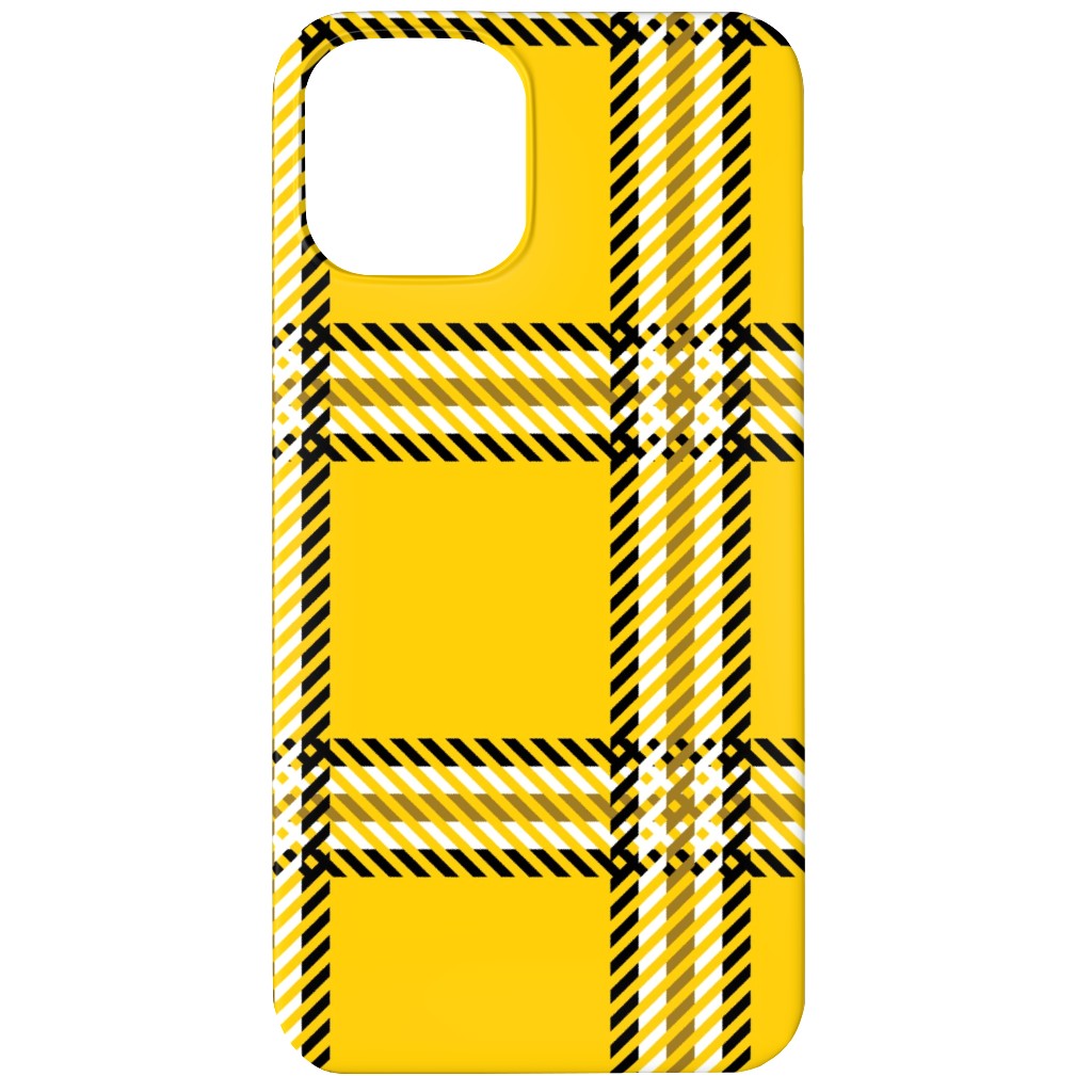 Cher's Plaid Phone Case, Slim Case, Matte, iPhone 12, Yellow