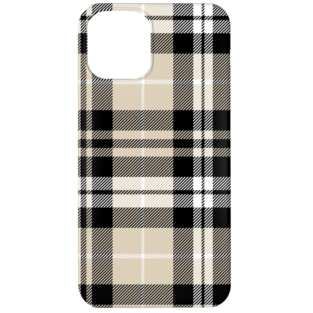 Fall Plaid Phone Case, Slim Case, Matte, iPhone 12, Beige