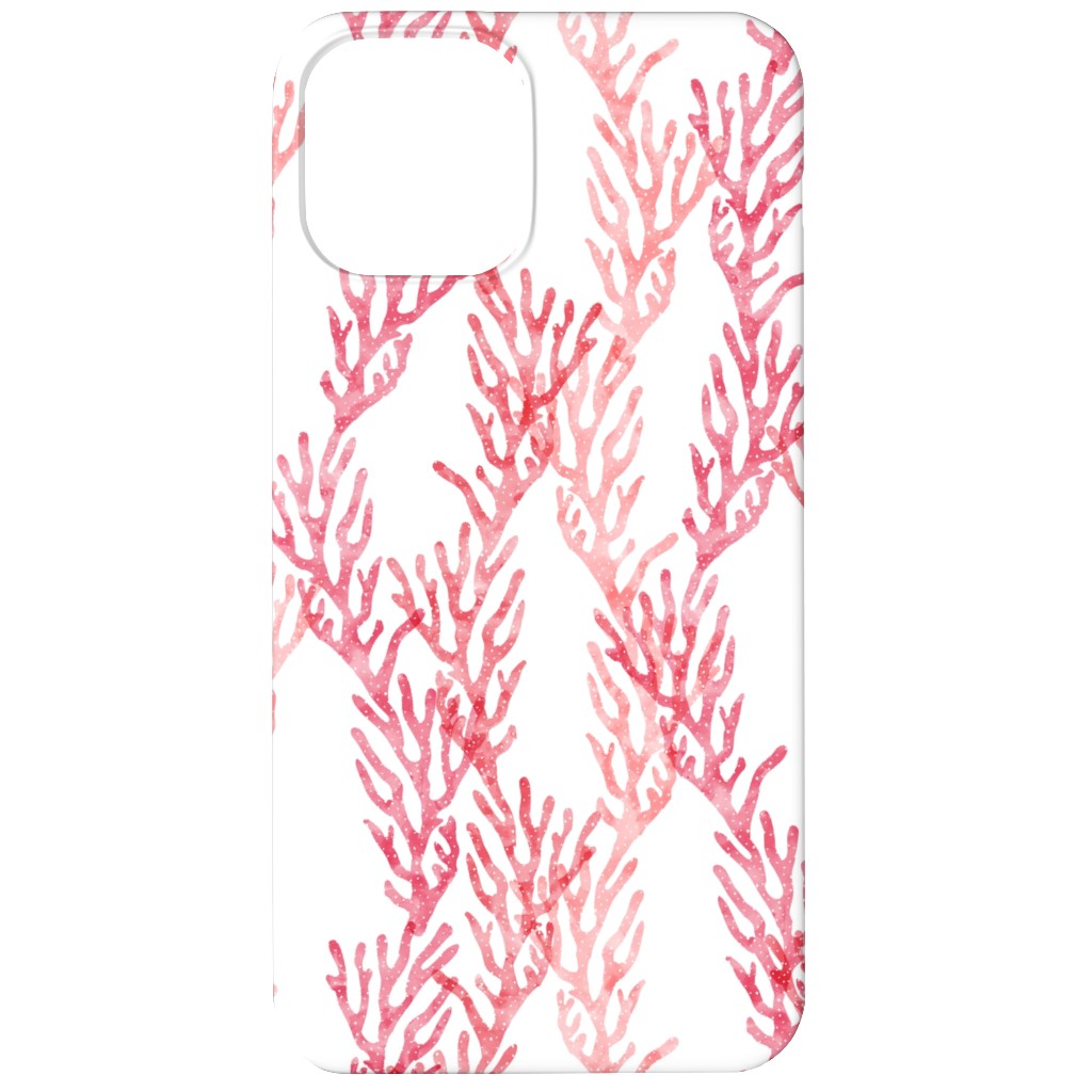Coral - Pink Phone Case, Slim Case, Matte, iPhone 12, Pink