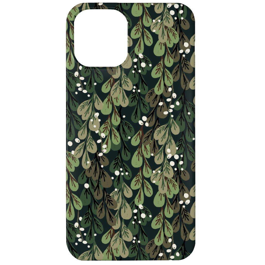 Mistletoe - Green Phone Case, Slim Case, Matte, iPhone 12, Green, Classic Green
