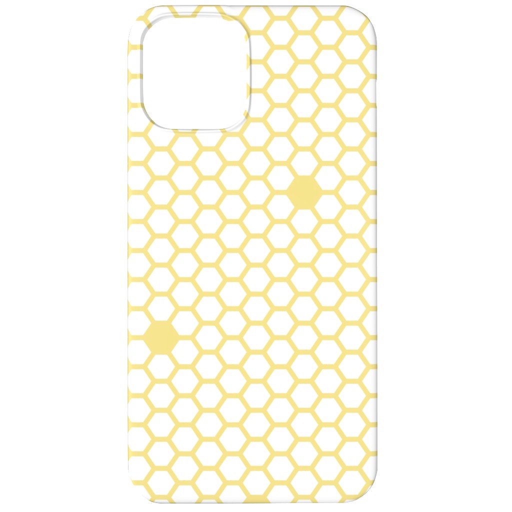 Honeycomb - Sugared Spring - Yellow Phone Case, Slim Case, Matte, iPhone 12, Yellow