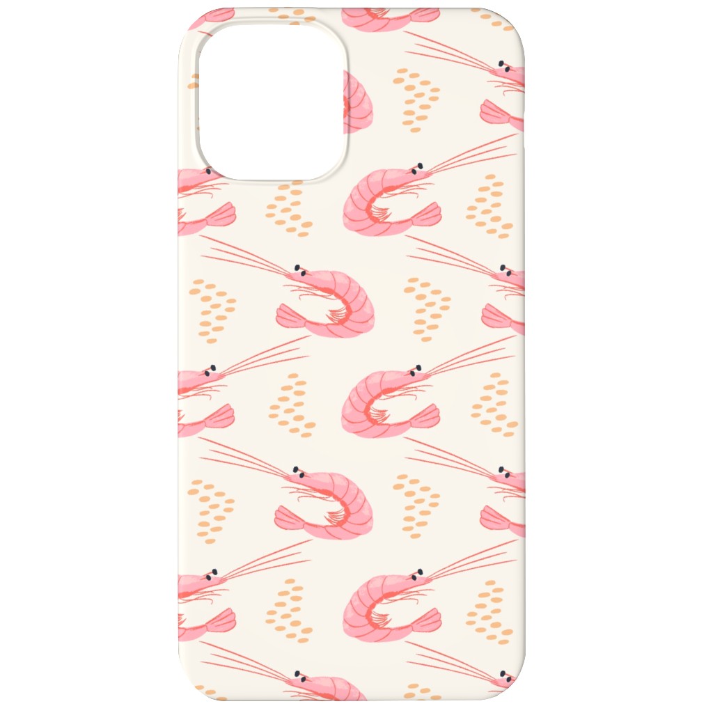 Zigzag Shrimps - Pink Phone Case, Slim Case, Matte, iPhone 12, Pink