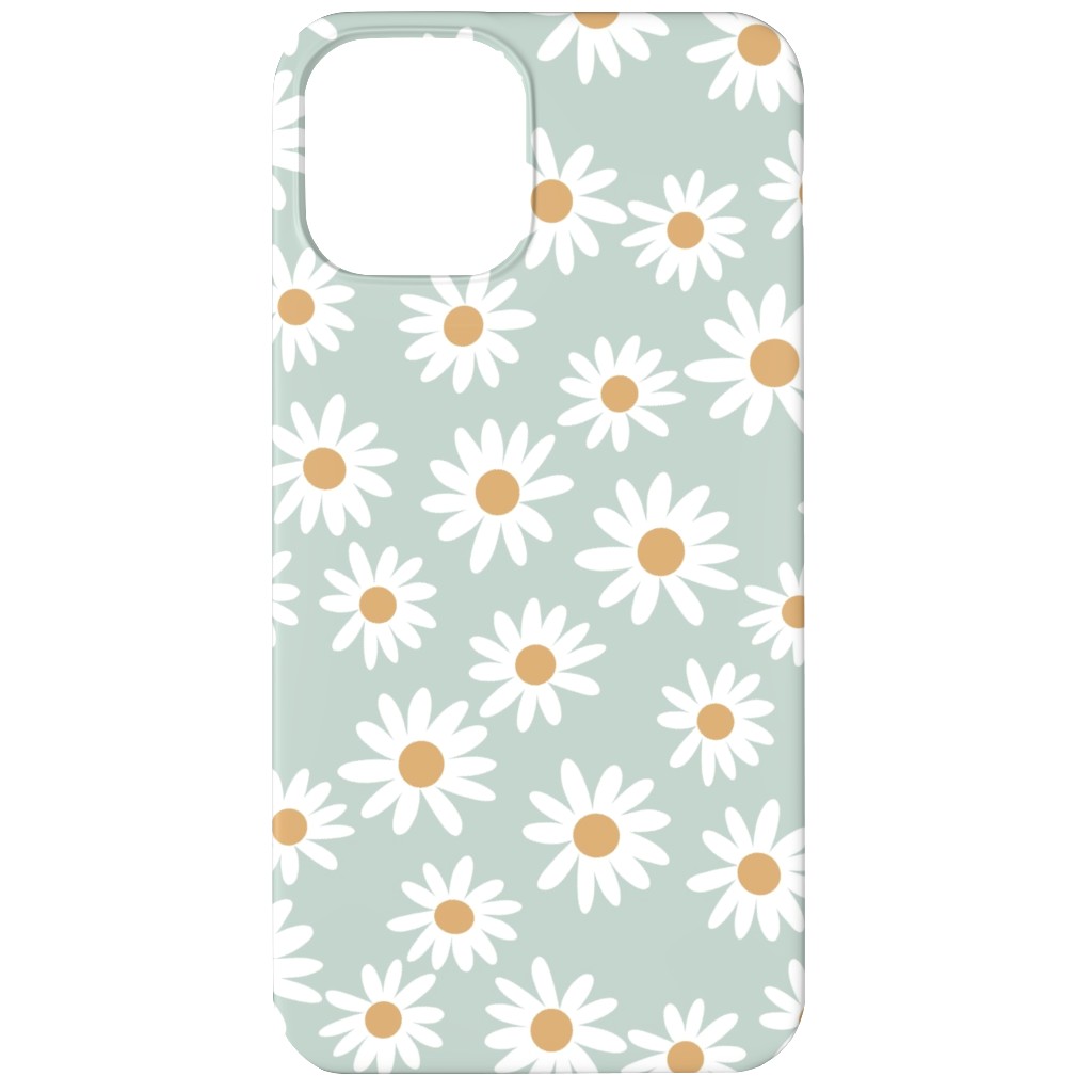 Daisies Phone Case, Slim Case, Matte, iPhone 12, Blue