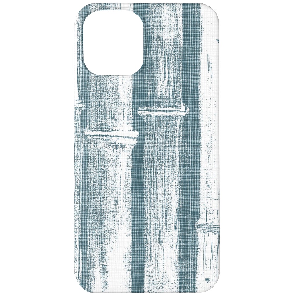 Bamboo - Grey Phone Case, Slim Case, Matte, iPhone 12, Blue, True Blue