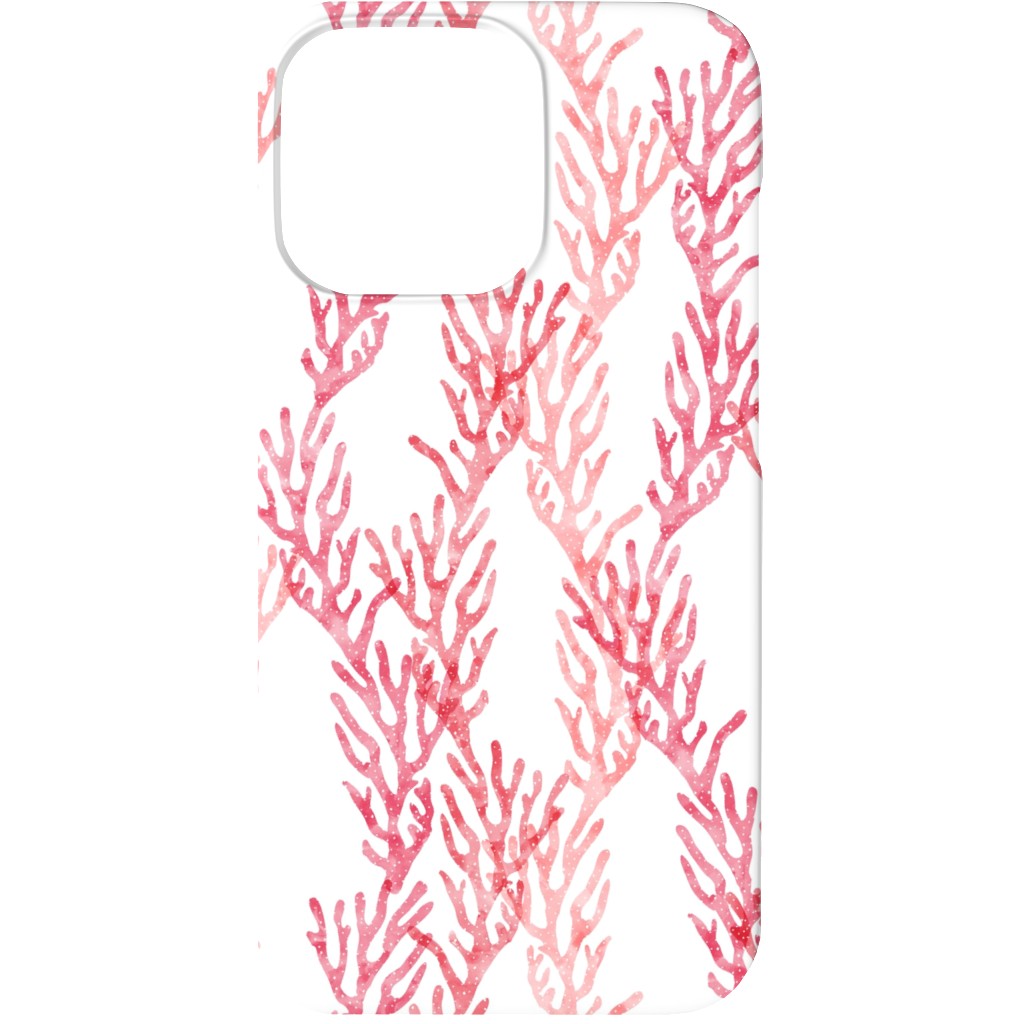 Coral - Pink Phone Case, Silicone Liner Case, Matte, iPhone 13 Mini, Pink