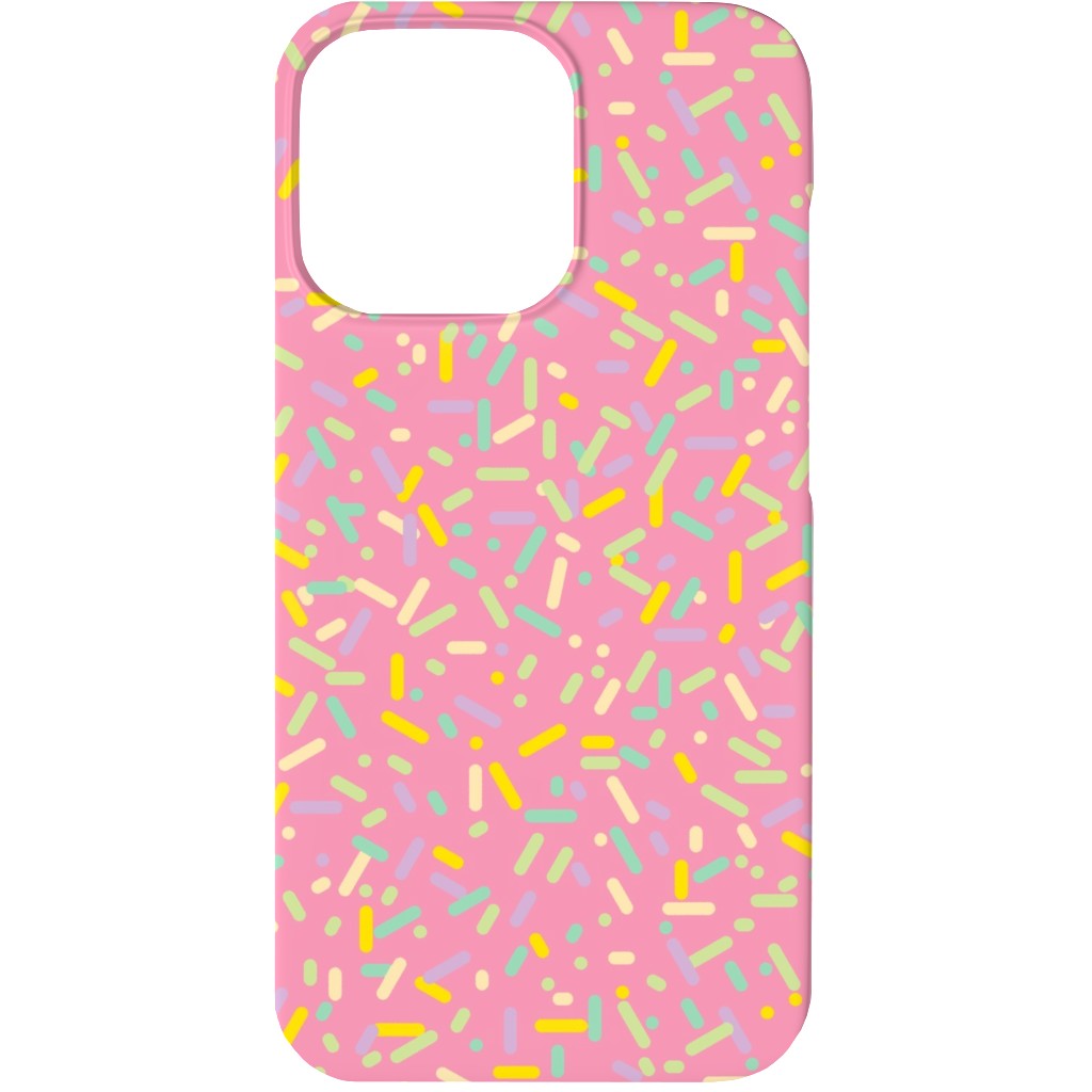 Sprinkles - Pink Phone Case, Slim Case, Matte, iPhone 13 Mini, Pink