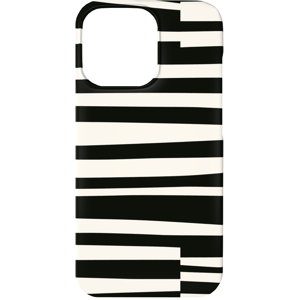 Twiggy Stripes Phone Case, Slim Case, Matte, iPhone 13 Mini, Black