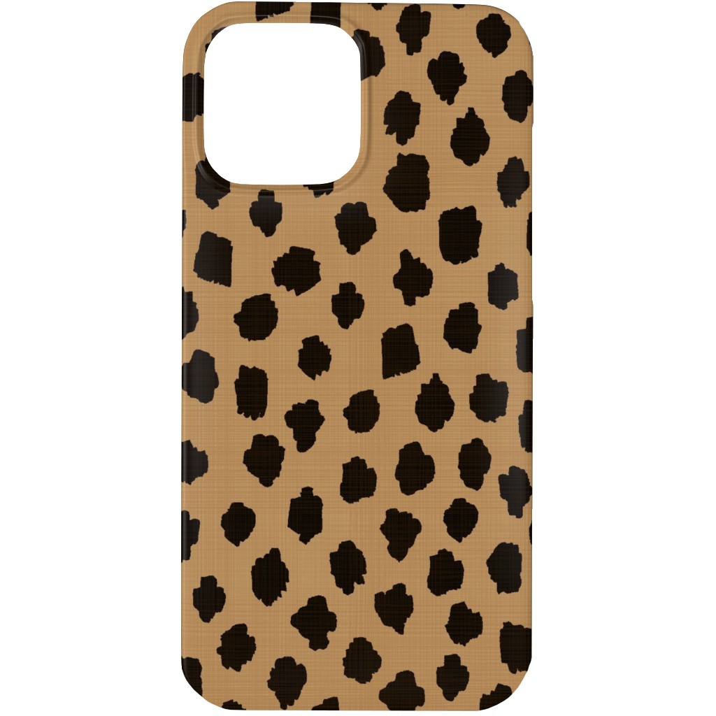 Cheetah Spots - Brown Phone Case, Silicone Liner Case, Matte, iPhone 13 Pro Max, Brown