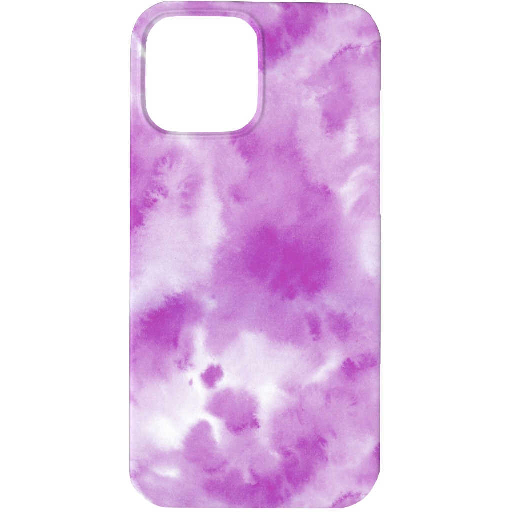 Watercolor Texture - Purple Phone Case, Silicone Liner Case, Matte, iPhone 13 Pro Max, Purple, Purple