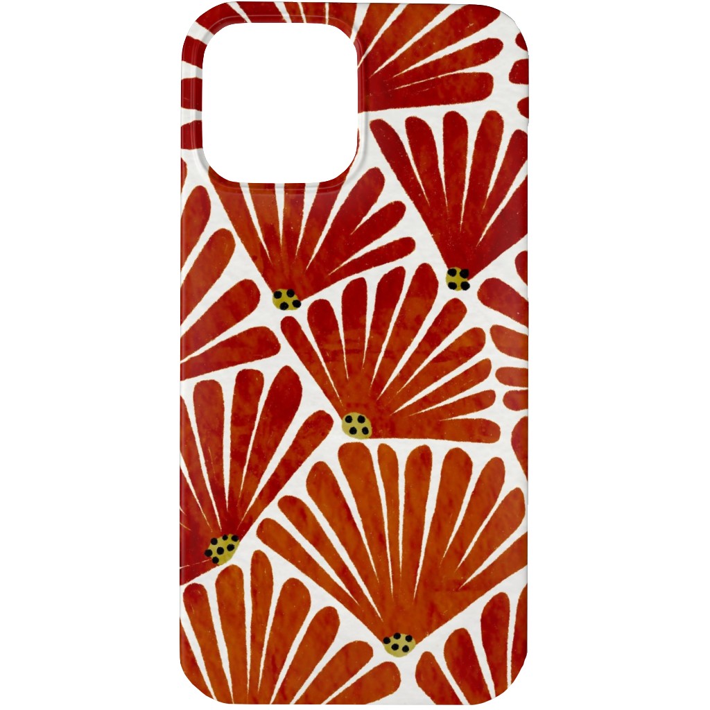 Solie Phone Case, Silicone Liner Case, Matte, iPhone 13 Pro Max, Red, Cinnamon