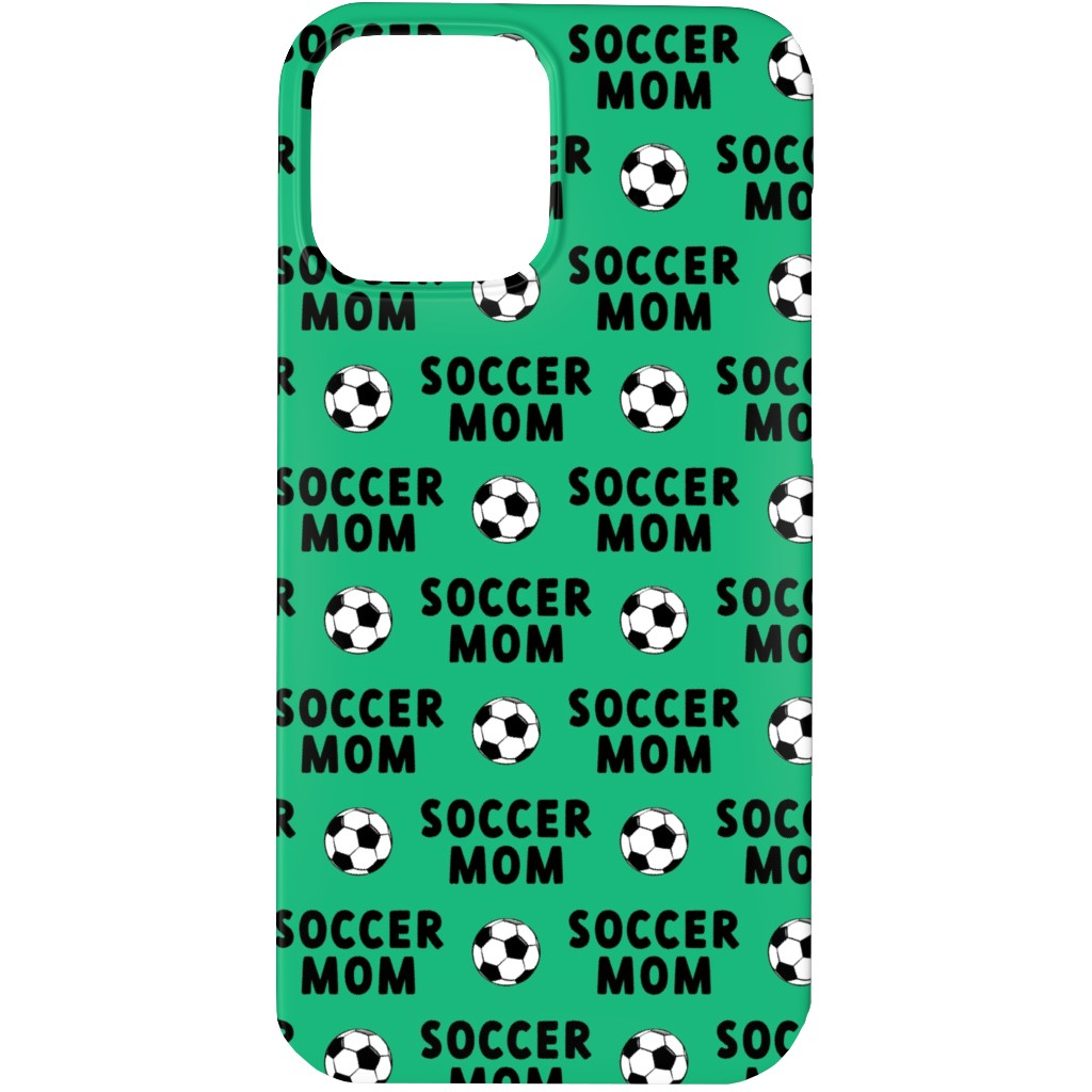 Soccer Mom - Green Phone Case, Silicone Liner Case, Matte, iPhone 13 Pro Max, Green
