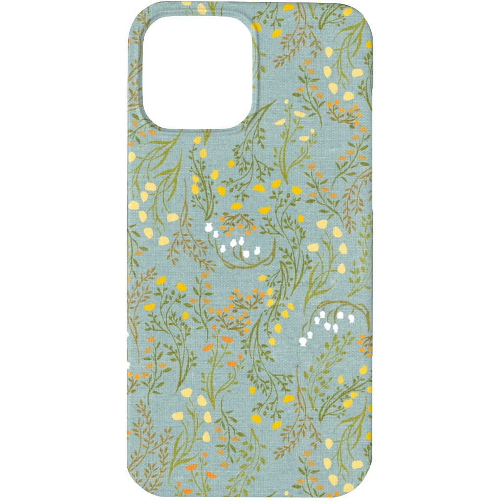 Summer Meadow Phone Case, Silicone Liner Case, Matte, iPhone 13 Pro Max, Green