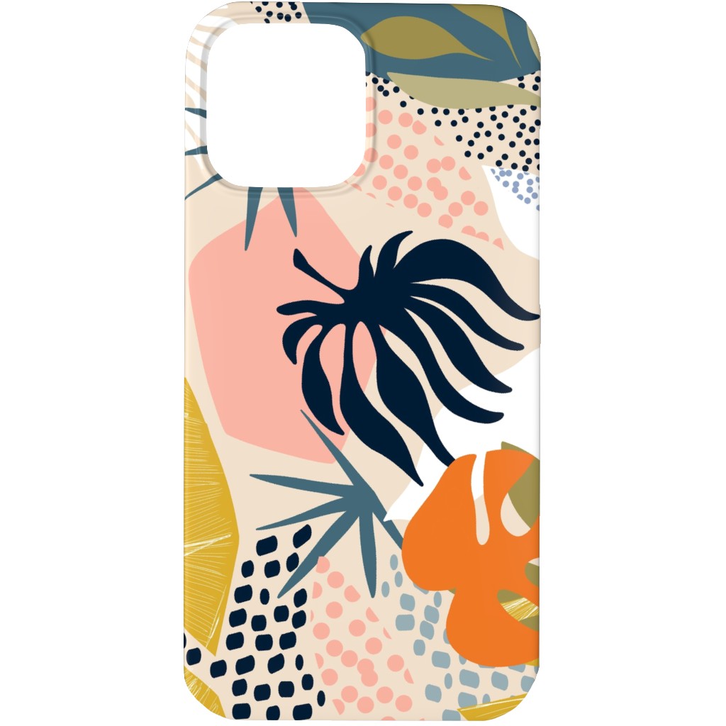 Tropical Foliage - Natural Retro - Multi Phone Case, Slim Case, Matte, iPhone 13 Pro Max, Multicolor