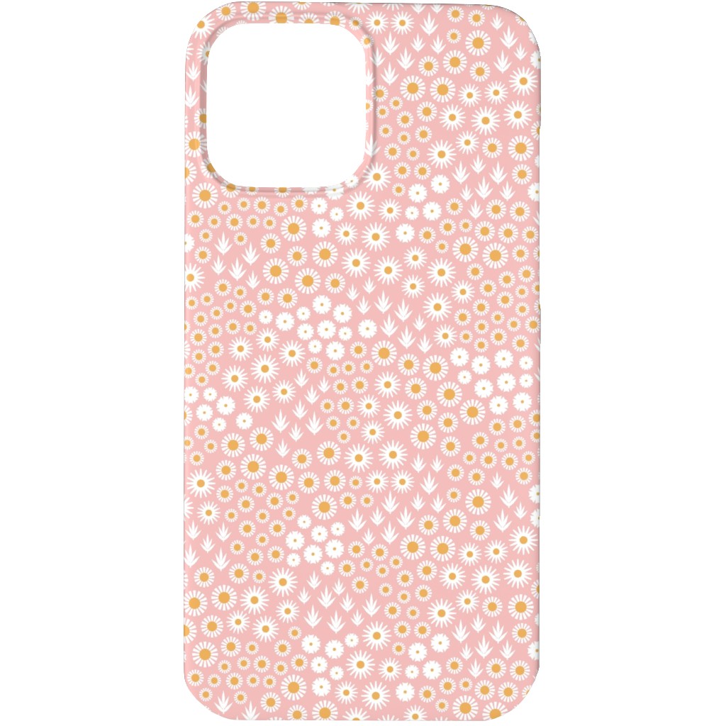 Ditsy Flowers - Pink Phone Case, Slim Case, Matte, iPhone 13 Pro Max, Pink
