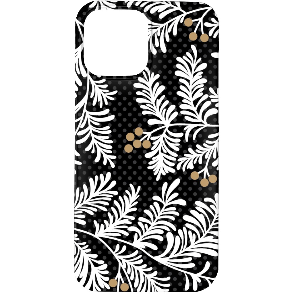 Winter Branches Phone Case, Slim Case, Matte, iPhone 13 Pro Max, Black