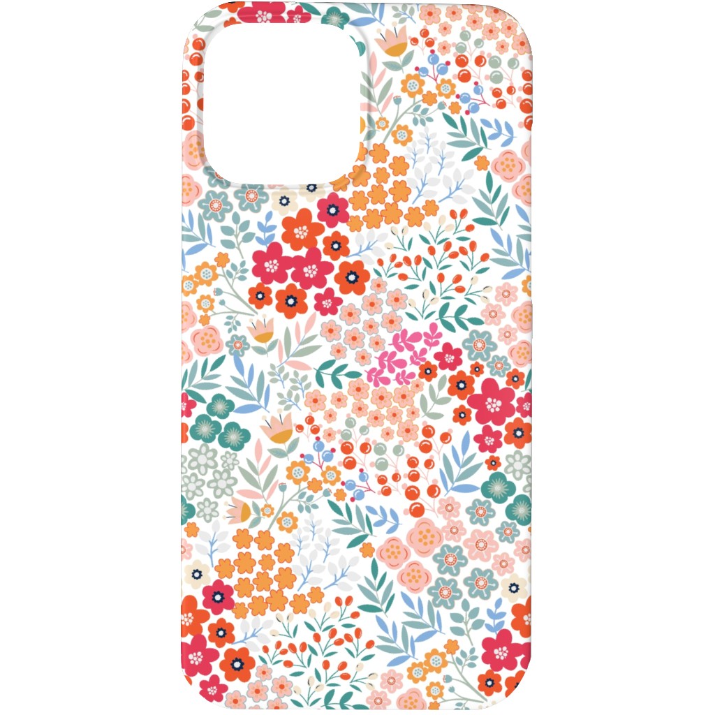 Summer Flower Phone Case, Silicone Liner Case, Matte, iPhone 13 Pro, Multicolor