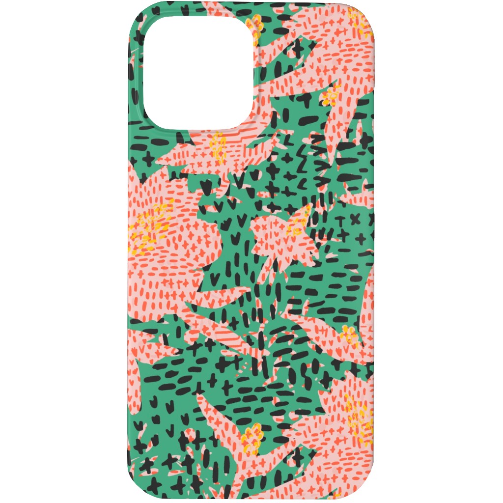 Bazaar Maxima Prairie Phone Case, Silicone Liner Case, Matte, iPhone 13 Pro, Green