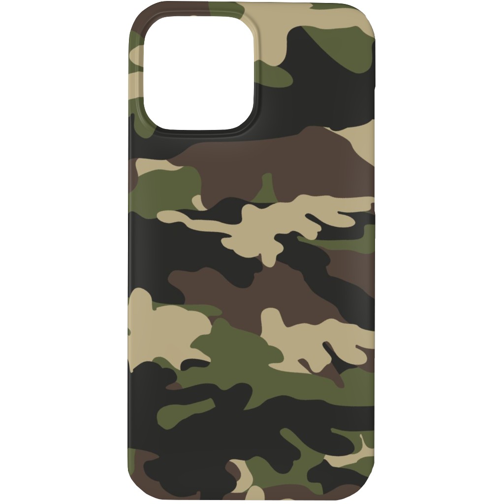 Ducks, Trucks, and Eight Point Bucks - Camo Phone Case, Silicone Liner Case, Matte, iPhone 13 Pro, Green