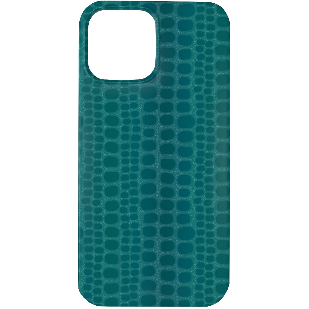 Reptilian Skin Phone Case, Silicone Liner Case, Matte, iPhone 13 Pro, Green