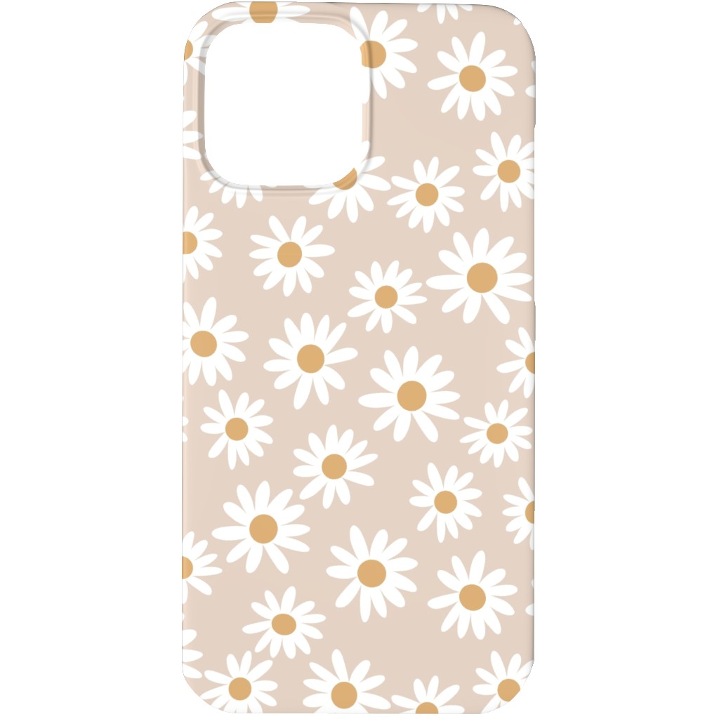 Daisies Phone Case, Silicone Liner Case, Matte, iPhone 13 Pro, Pink